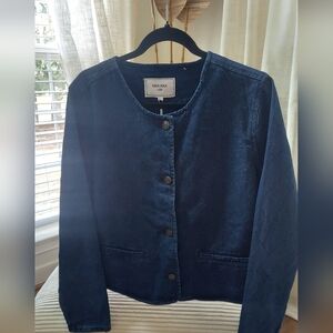 NEW MAX Denim JACKET with Diamond Design NWT SZ L